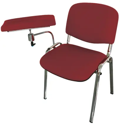 OZC - 01 židle odběrová s jednou područkou, koženka HOLY CE 2 - koženka malinová